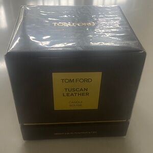 Tom Ford Tuscan Leather Candle in Black and Gold